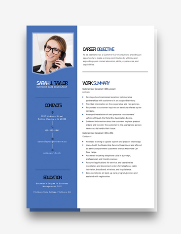 Customer Care Consultant CV