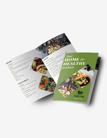 Vegan Restaurant Brochure