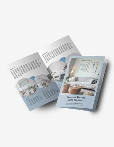 Elegant Blue Real Estate Brochure