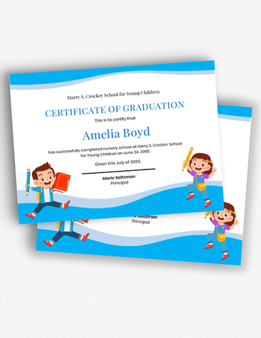 Nursery Graduation Certificate