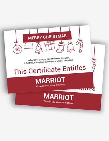 Kids’ Christmas Certificate