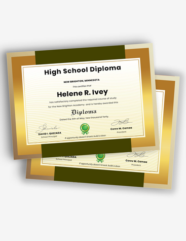 High School Diploma Certificate