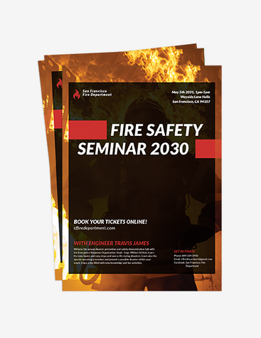 Informative Fire Seminar Flyer