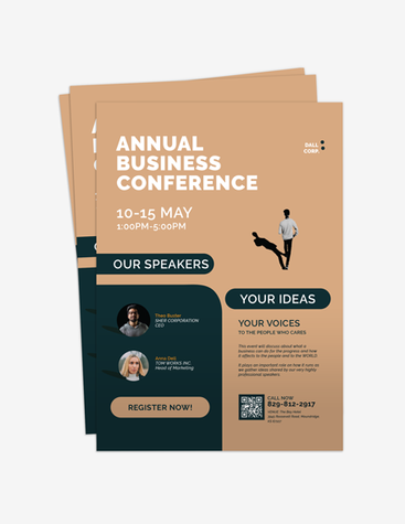 Tan Business Conference Flyer