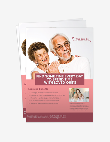 Pink Care Home Flyer