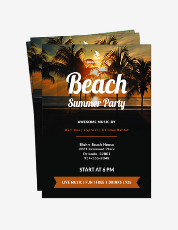 Beach Summer Party Flyer