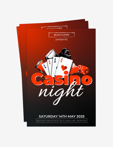 Bold Casino Night Flyer