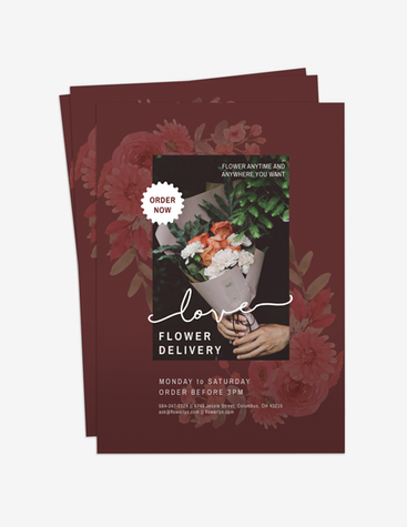 Stunning Flower Shop Flyer