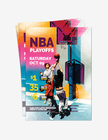 NBA Playoffs Event Flyer