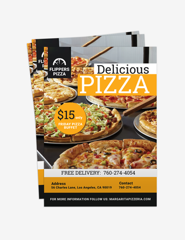 Scrumptious Pizza Place Flyer