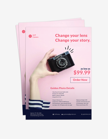 Chic Camera Store Flyer