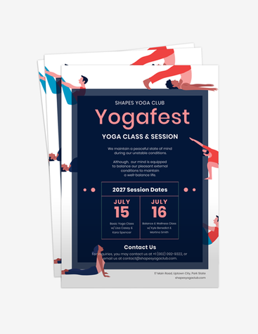 Artistic Yoga Center Flyer