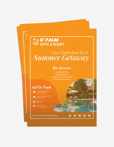 Orange Hotel and Resort Flyer