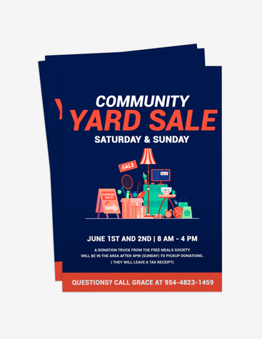 Simple Yard Sale Flyer