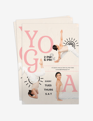 Playful Pink Yoga Flyer