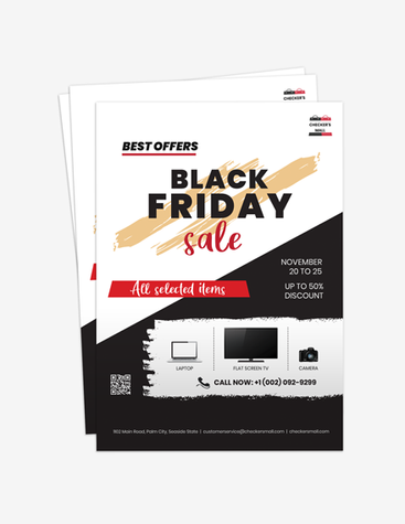 Sleek Black Friday Sale Flyer