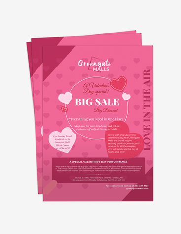 Valentine’s Day Sale Flyer