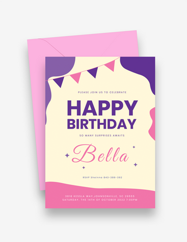 Dazzling Birthday Invitation