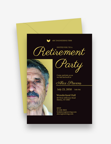 Simple Retirement Party Invitation