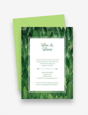 Nature-Themed Wedding Invitation