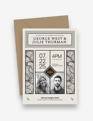 Chic Wedding Invitation