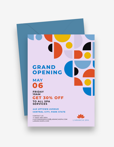 Abstract Grand Opening Invitation