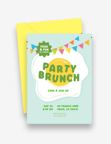 Festive Brunch Party Invite