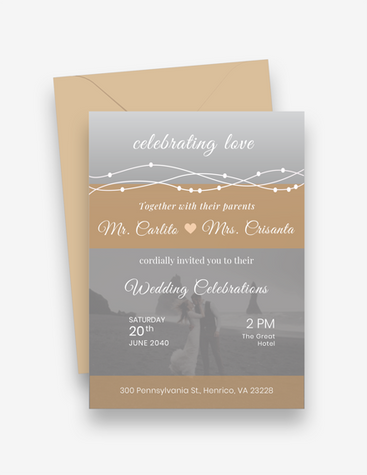 Wedding Celebrations Invitation