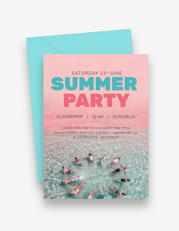 Cool Summer Party Invite