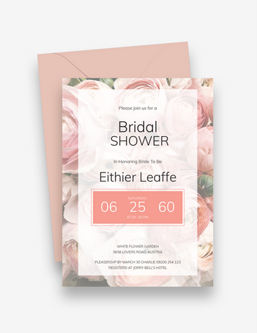 Floral Bridal Shower Invite