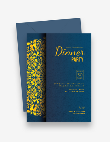 Extravagant Dinner Invitation