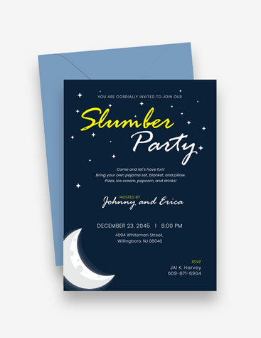 Sweet Slumber Party Invitation