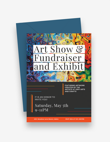 Creative Art Show Invitation