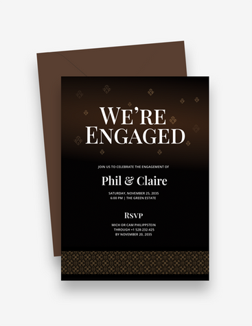 Dainty Engagement Invitation