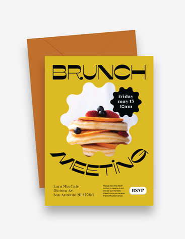 Cute Brunch Meeting Invite