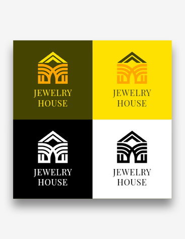 Golden Jewelry Shop Logo