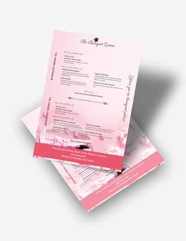 Pink Banquet Restaurant Menu