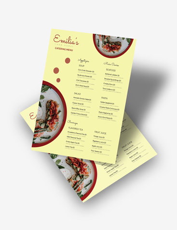 Contemporary Catering Menu