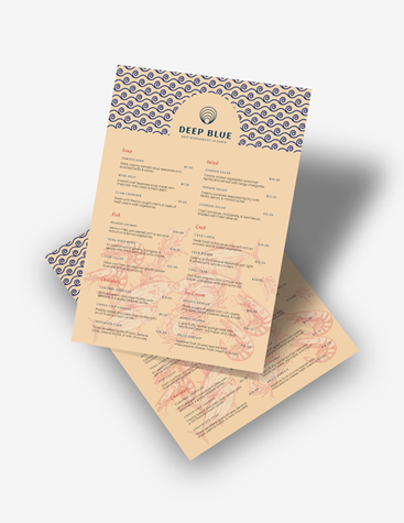 Fancy Seafood Restaurant Menu