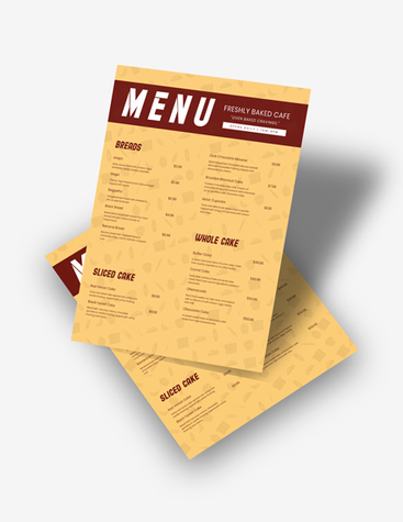 Fresh Yellow Cafe Menu