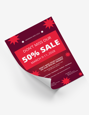 Red Retail Sale Poster