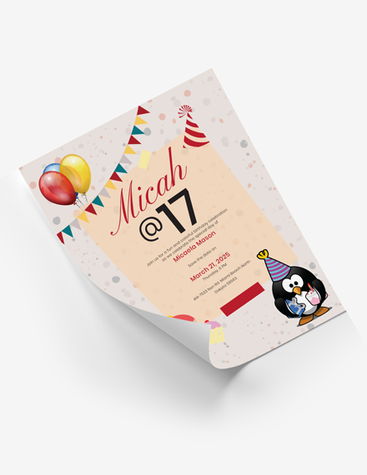 Cheerful Birthday Party Poster