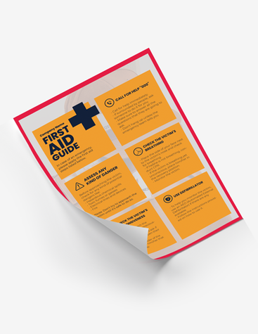 Simple First Aid Guide Poster