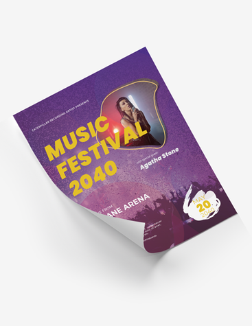 Record Label Music Fest Poster