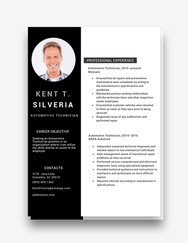 Automotive Technician Resume