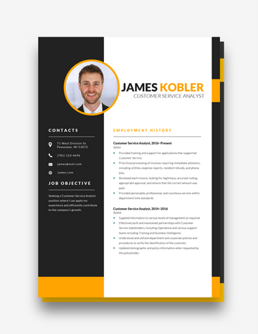 Modern CS Agent Resume