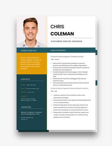 Customer Service Engineer CV