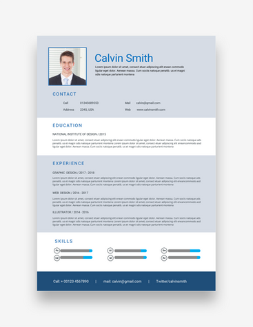 Visual Graphic Designer Resume