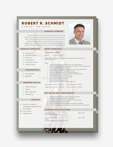 Creative Lawyer Resume