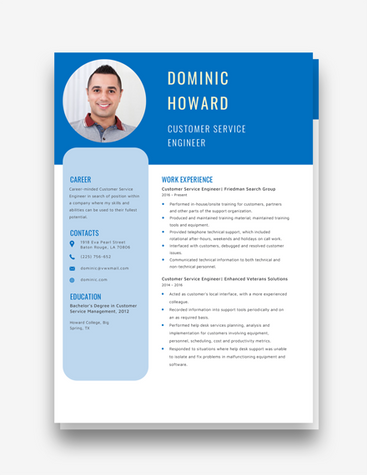 Customer Service Engr CV